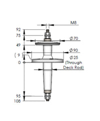 Photo of AC Antennas H040F Feed Trough for Wire Antennas