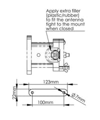 Photo of AC Antennas N200F Adjustable Upper Support