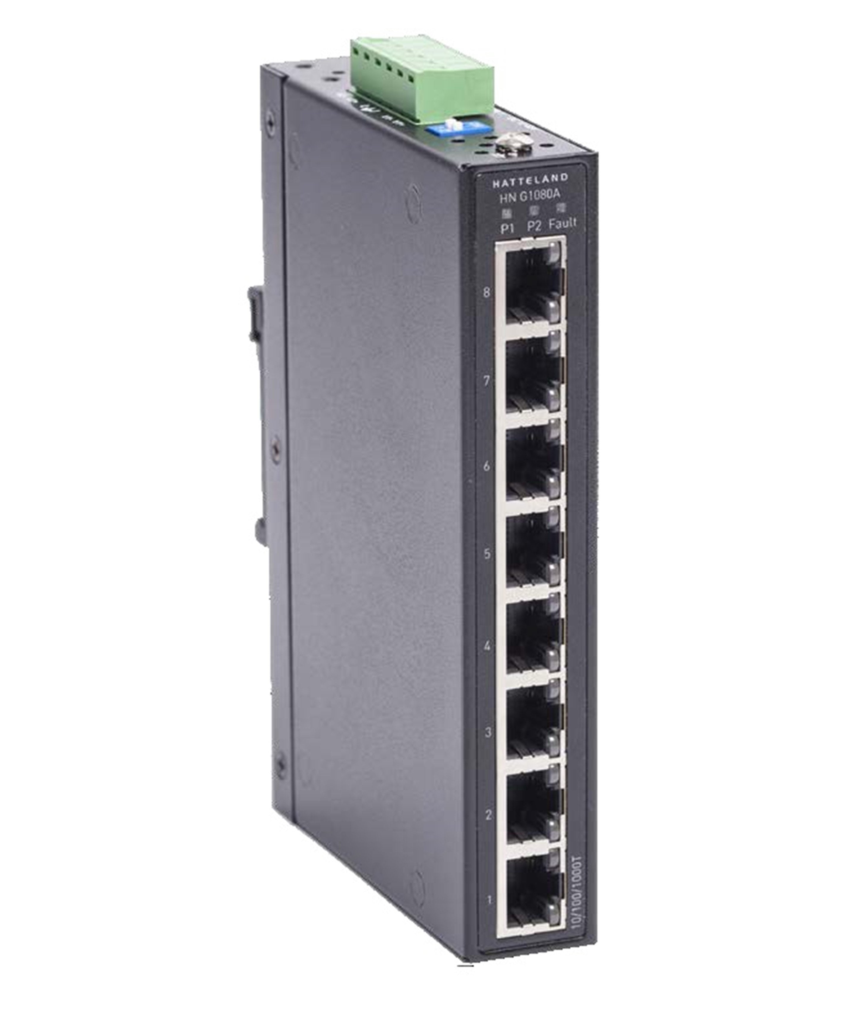 Buy Hatteland 8-Port Slim Type Unmanaged Gigabit Industrial Switch | Buynav